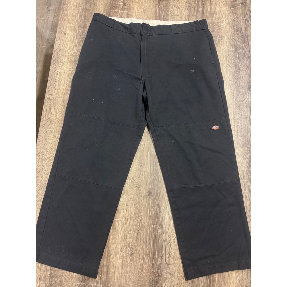 Dickies 85283BK Loose Fit Double Knee Work Pants Black 42x30‎ Mens Trousers